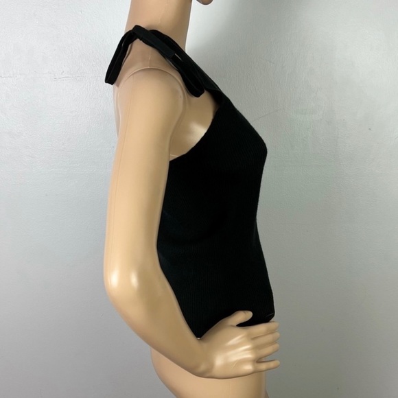 NEW BA&SH BLACK ONE-SHOULDER TANK TOP - Picture 6 of 9